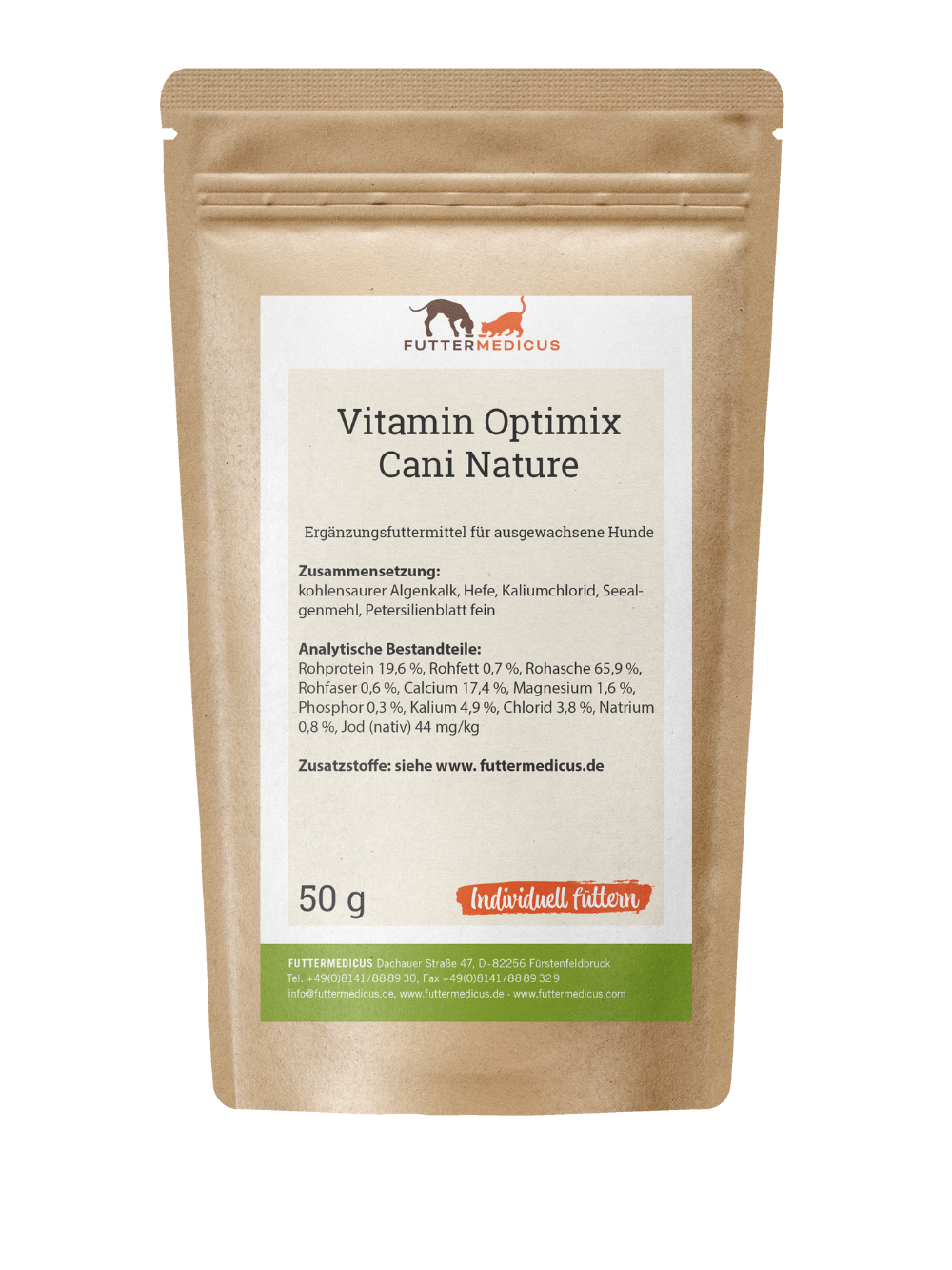 Vitamin Optimix Cani Nature 50 Gramm Probe